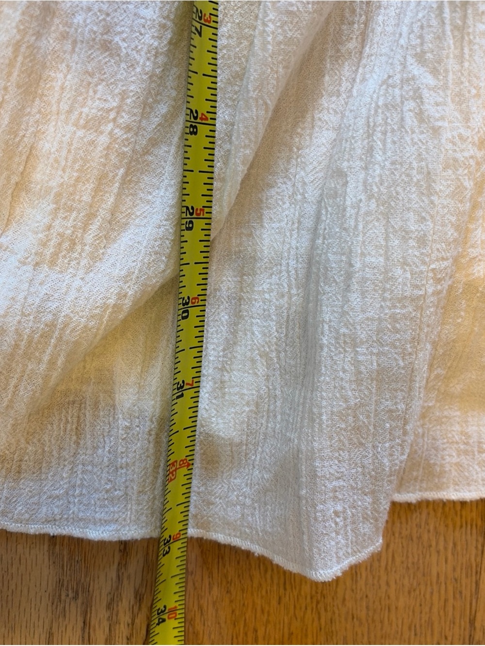 Vtg Polo RALPH LAUREN JEANS CO Skirt Midi Ivory Boho 90s Country L Cottage - Picture 12 of 12
